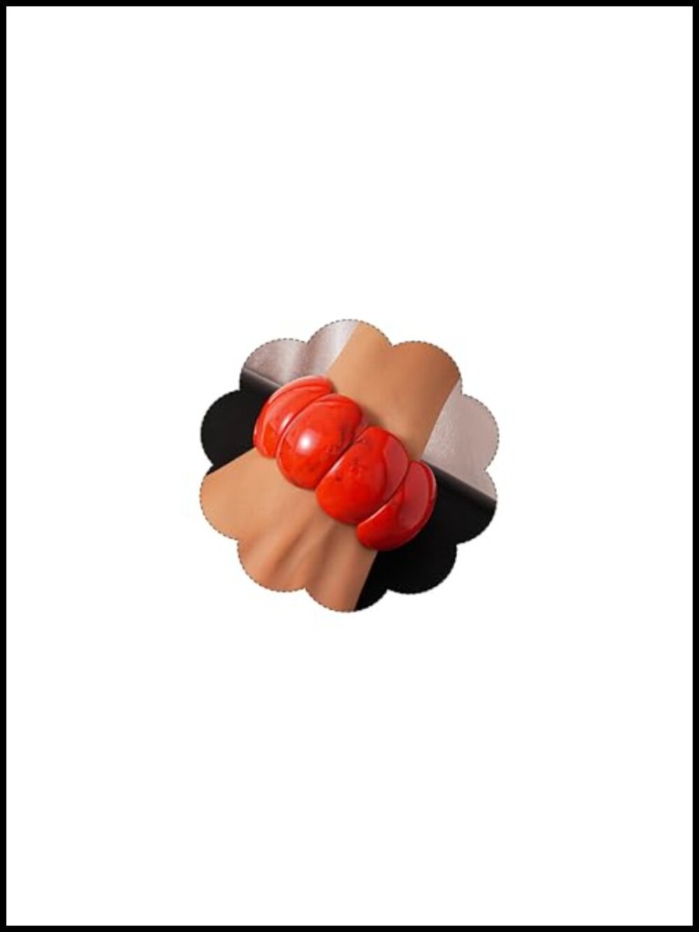 Chunky Acrylic Resin Bracelet Women's Square Bangle Punk Jewelry
